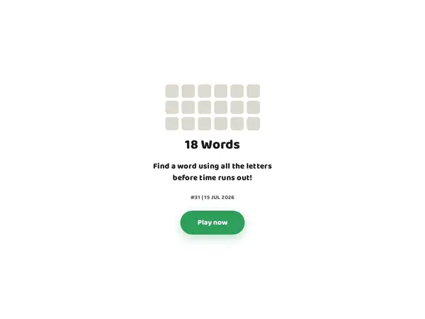 18 Words - Daily Word Challenge pricing screenshot